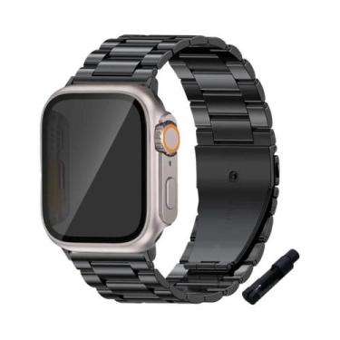 Imagem de Pulseira De Aço Inoxidável Para Apple Watch 45mm 41mm 40mm 44mm Bracel