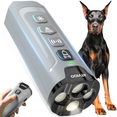 Imagem de ATVIOO Dispositivo antilatido para cães – não há mais latidos de treinamento seguro para uso doméstico e externo (cinza)