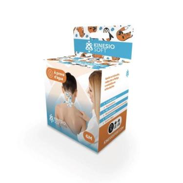 Imagem de Bandagem Elástica 5cm X 6m Taping Pós Operatório Parto Fita Adesiva Fu