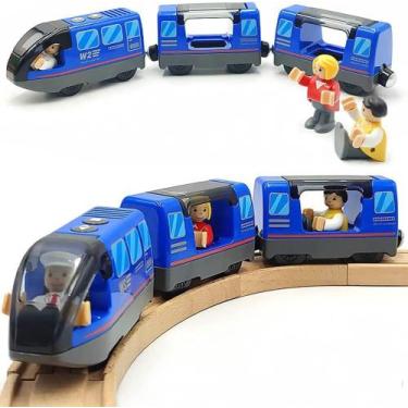 Imagem de Toy Train Set HYPERLIVING operado por bateria para crianças de 3 a 5 a
