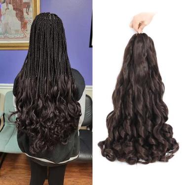 Imagem de French Curly Braiding Hair Conrora, 24 polegadas, pacotes com 8 pacote