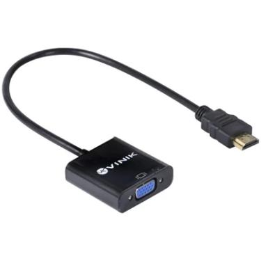 Imagem de Cabo Adaptador Vinik, Conversor HDMI Macho Para VGA Fêmea, 30Cm
