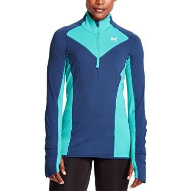Imagem de MISSION Camisa feminina VaporActive Stamina leve com zíper 1/4 de manga comprida