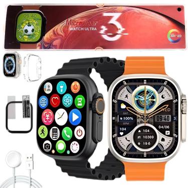 Imagem de Smartwatch Inteligente Watch Ultra 3 Amoled Series 10 Lançamento Microwear Original Android iOS-Unissex