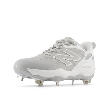 Imagem de New Balance Tênis feminino Fresh Foam X Velo V4 Metal Softball, Raincloud/Branco, 8