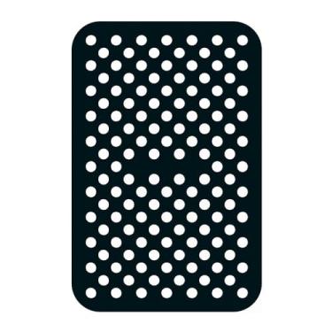 Imagem de Acessórios de tapete de fritadeira a ar para Ninja DZ201 Foodi forno retangular cozinha reutilizável para Ninja Foodi DZ201, (preto)