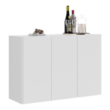 Imagem de Aparador Buffet 3 Portas Veneza Multimóveis V1007 Branco Branco
