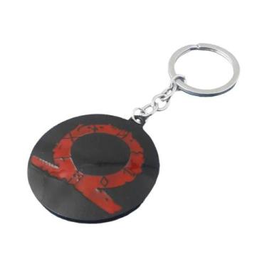 Imagem de Chaveiro God of War Ragnarok Kratos Ares Thor Mjolnir Machado Leviatha