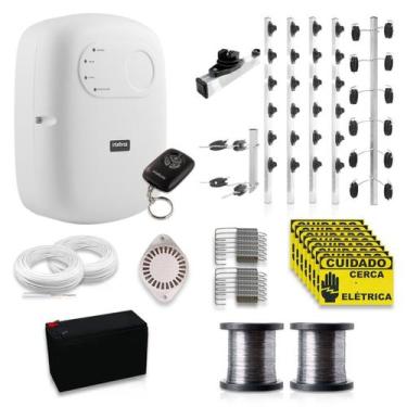 Imagem de Kit Cerca Elétrica Intelbras Big Haste 100 Metros Aço Inox