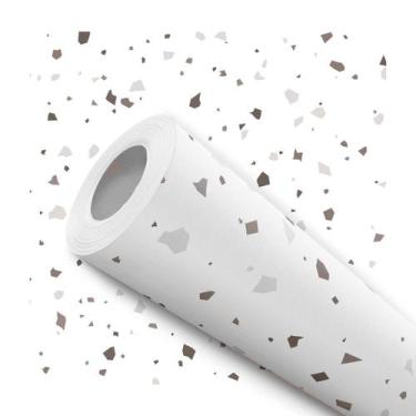 Imagem de Papel De Parede Adesivo Terrazzo Granilite Sala Quarto 2m - DELIQUADRO