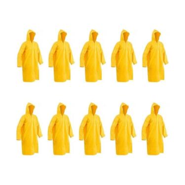 Imagem de Capa Chuva Pvc Forrada Amarela G