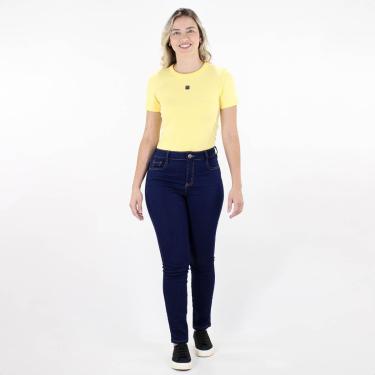 Imagem de Calça Jeans CLC Colcci Skinny Media Lavagem Escura  Índigo - Feminino-Feminino