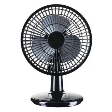 Imagem de Ventilador Mini Turbo 20cm Turbão 20W  Mesa e Parede, 220V, Preto