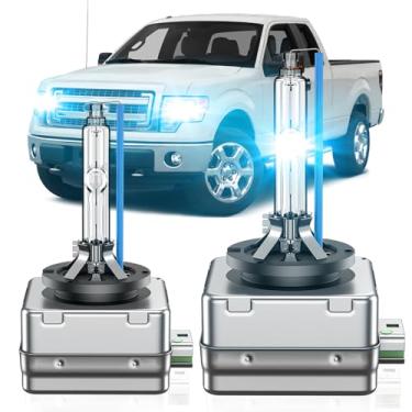 Imagem de SENROBO Adequado para Ford 2013-2014 F150 2013-2019 Escape Titanium Edge Flex D3S HID Bulb, OEM F-150 Caminhão Projetor 35W D3S Xenon Farol Substituição, 8000K D3SC1 Bi-xenon Light, Pacote com 2