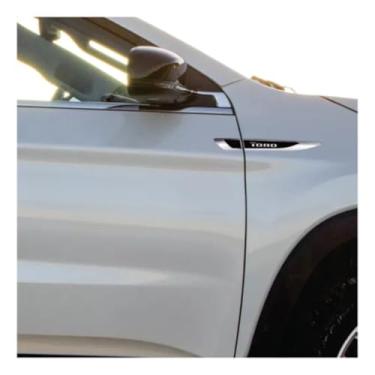 Imagem de Par De Aplique Lateral Fiat Toro 2016/2021 Emblema Resinado