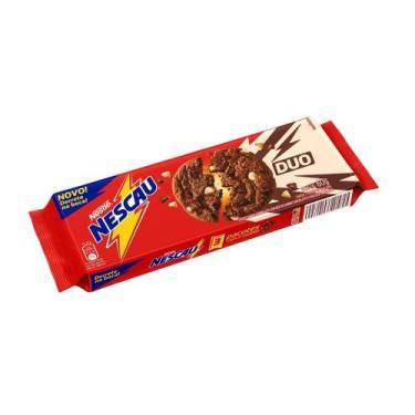 Imagem de Cookie Duo Nescau com Gotas de Chocolate Branco e Ao Leite Nestlé 60g