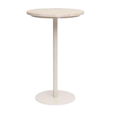 Imagem de Mesa Decorativa de Apoio em Metal e Mármore 56cm 21369 Mart