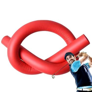 Imagem de Auxiliar de treinamento de swing de golfe, equipamento de treinamento de golfe EVA, bastão de treino estável portátil flexível para quintal, garagem, casa, competição de jogos