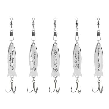 Imagem de Gabaritos de pesca de robalo, iscas artificiais de placa de ferro para peixes robalo - Equipamento de equipamento altamente refletivo para lagos, riachos, reservatórios, lagoas, lúcios, bluegill