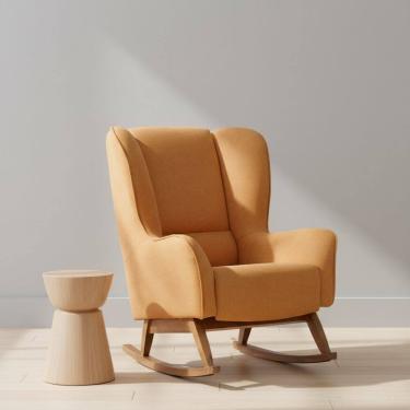 Imagem de Poltrona de Amamentação Baby Balanço Lorena Mostarda