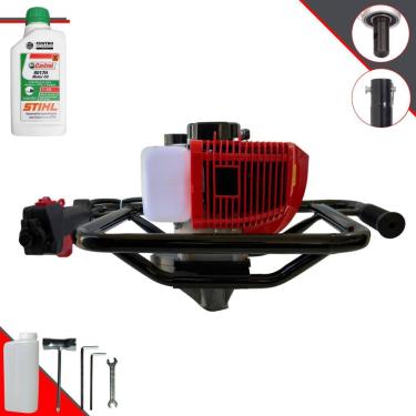 Imagem de Perfurador Sem Broca Anmax GD520B À Gasolina 2T 52cc 7.000rpm 2,2HP de Potência Para Mourões e Reflorestamento + ÓLEO STIHL 2T EXTRA