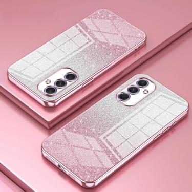 Imagem de Capa protetora com revestimento brilhante para Samsung Galaxy S25 Ultra S25 Plus A56 A36 A26 A16 A06 A55 A35 A25 15 05s 4g 5g (para Samsung A16 5G/Rosa)