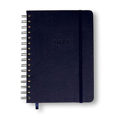 Imagem de Cicero Agenda Planner Wire-o 2023 Clássica Diária A5 Azul, Modelo: 0333