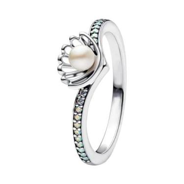 Imagem de Anel De Coração Com Laço Vermelho E Coroa De Princesa Para Mulheres, J