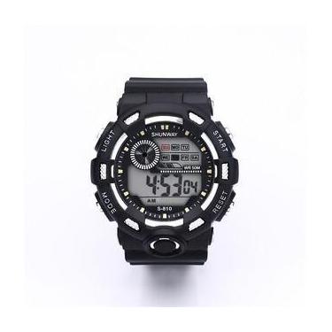 Imagem de Relógio de Pulso Robusto SHUNWAY X-SPORTS Full Black - Tudo em Caixa
