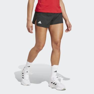 Imagem de Short Adidas Adizero Split I Feminino, Preto, GG