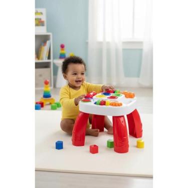 Imagem de Mesa Didática Infantil Aprendizado Seguro Cores Formatos Ver - Congrat