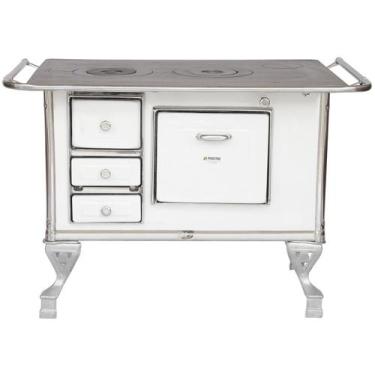 Imagem de Fogão a Lenha 2 Bocas Maestro - N2 Direito Branco