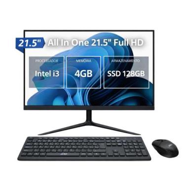 Imagem de Computador All-in-One 21,5" Intel i3 2310M 4GB RAM SSD 128GB Completo 