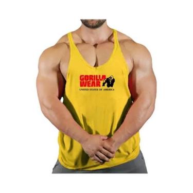 Imagem de Camiseta Regata Masculina De Secagem Rápida Para Academia, Colete De T