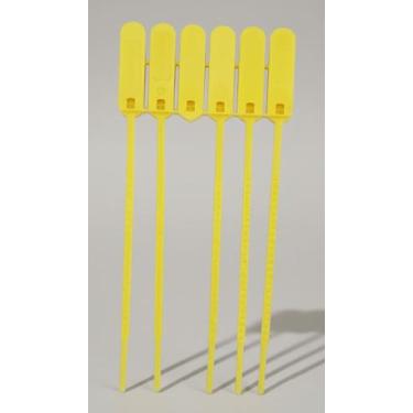 Imagem de 500 Lacres De Segurança Numerados 16cm Amarelo - Congratulations Store