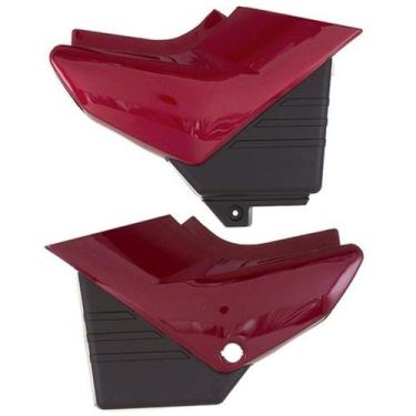Imagem de Tampa Lateral Pro Tork Ybr 125 (Par), VERMELHO 2003 - 2004, Único