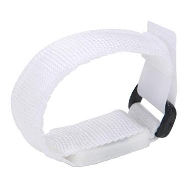 Imagem de Cinto reflexivo, braçadeira de LED, suportes de concerto com alça de nylon 24x2cm alimentada por bateria(Branco)