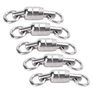 Imagem de Conector de pesca, resistente ao desgaste, anel de rotação de rolamento de aço inoxidável de 8 palavras para uso externo