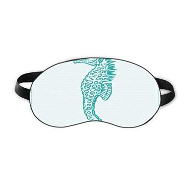 Imagem de Hippocampus Marine Life Blue Pattern Sleep Eye Shield Soft Night Blinfold Shade Cover