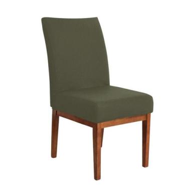 Imagem de Kit 6 Capas De Cadeiras Jantar Modern Verde Oliva Exclusivo - Charme D