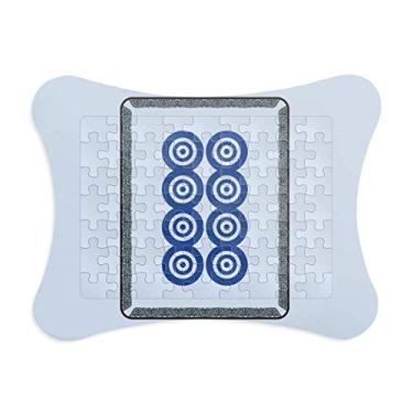 Imagem de Mahjong – Moldura de quebra-cabeça com 8 pontos de círculos