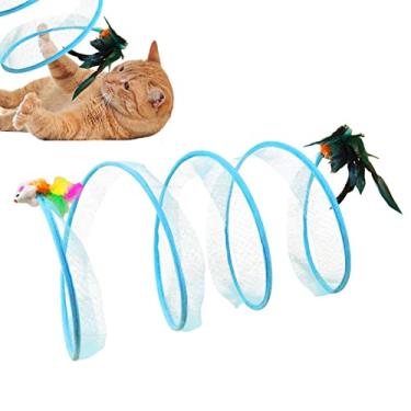 Gatos túnel dobrável brinquedos do gato do animal de estimação kitty  treinamento interativo brinquedo divertido túnel