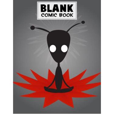 Imagem de Blank Comic Book: Alien Cover, Create Your Own Story, Journal, Notebook, Sketchbook for Kids and Adults, 120 Pages - Size 8.5" x 11" Notebook by Doris Heinze