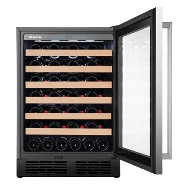 Imagem de Adega de Vinhos Hisense para 54 Garrafas com até 20°C - HWL-54W1ANQRI