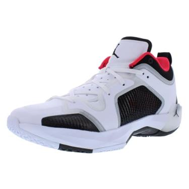 Imagem de Nike Tênis de basquete masculino Air Jordan XXXVII, Branco/preto - sirene vermelha, 11.5
