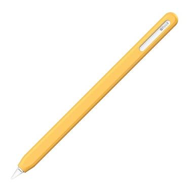 Imagem de UPPERCASE Design NimbleSleeve Capa protetora de silicone premium compatível com iPad Apple Pencil Pro e apenas 2ª geração (amarelo margarida)