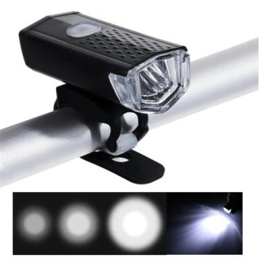 Imagem de Farol Lanterna Dianteira Bicicleta Recarregável Com 300 Lumens XM31339
