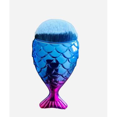 Imagem de Pincel Espanador De Pó Peixe Sereia Unhas De Gel Maquiagem - Bela Bel