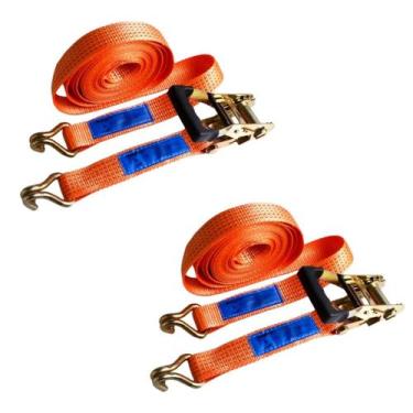 Imagem de Kit 2 Cinta Catraca Amarração Carga Pesada 9M x 50MM 5000kg - MAVE
