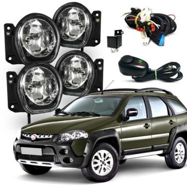 Imagem de Kit Farol Auxiliar Milha Palio Weekend Adventure 2004 2005 2006 2007 S